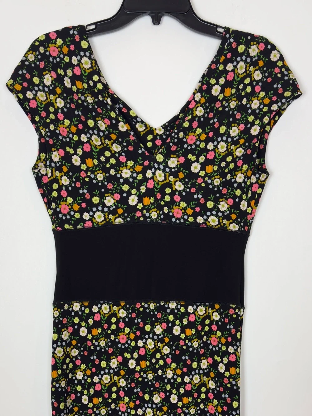 Tory Burch Juillet Vilette Ditsy Floral Midi Stretch Casual Dress Size Medium